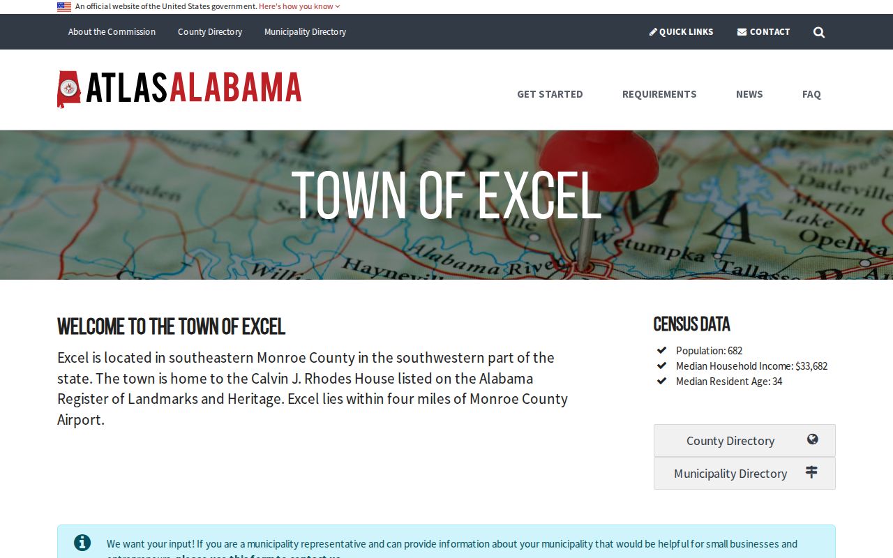Excel criminal history official State of Alabama Atlas municipal profile